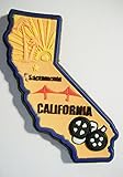 California Sacramento Multi Color PVC Fridge Magnet