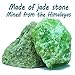 Anti-Aging Jade Roller for Face & Neck + Gua Sha Stone Gift Set – Himalayan Jade Facial Massage Roller Brightens & Evens Skin, Fights Wrinkles – 2 Jade Rollers in 1 for Firmer,Younger Looking Skin
