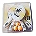KEVENZ Ping Pong Paddle, Professional Table Tennis Racket, Patented Ping Pong Paddles with Long Handle, Family Ping Pong Racket Pack of 4
