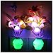 SODIAL(R) 2 PCS Kids Night Light Bathroom Kitchen Bedside Wall Light Lamp Color Changing Plug In LED Mushroom Flower Night Light