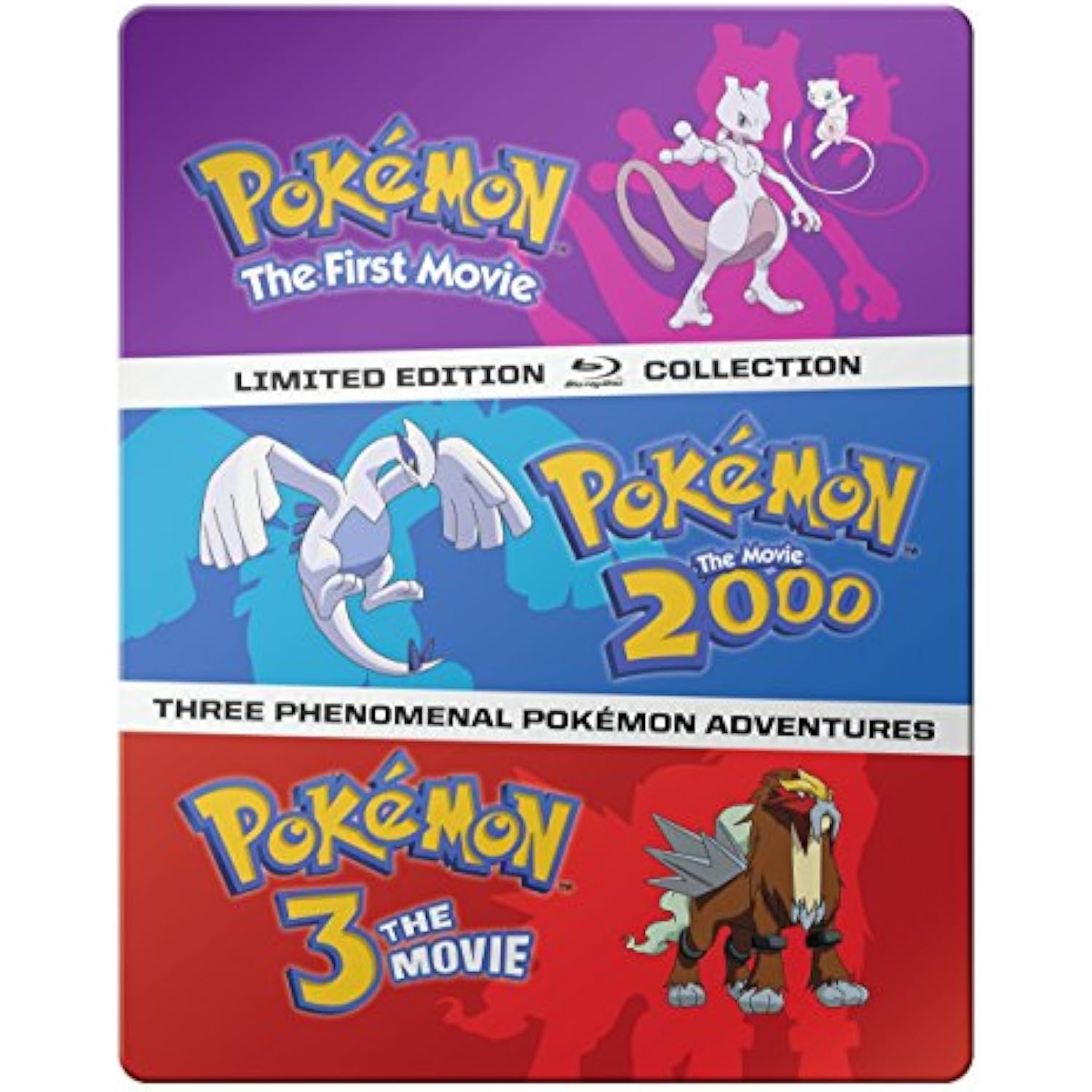 ポケモン　DVD Blu-ray ① Pokémon: The Movies 1-3 Steelbook Blu-ray Collection [Blu-ray] | eBay