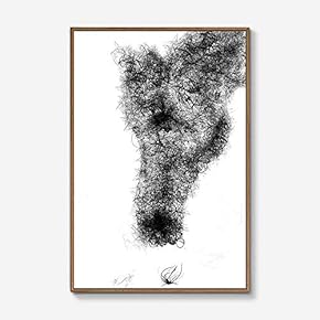 Framed for Living Room Bedroom Black Horse for