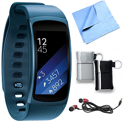 Buy Samsung SMR3600ZBAXAR Gear Fit2 Smartwatch with Large Band Blue