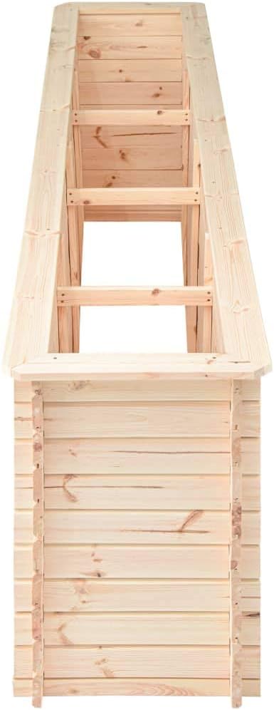 vidaXL Kiefernholz Hochbeet Frühbeet Blumenkasten Pflanzkübel