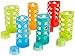 Aquasana Rainbow Silicone Sleeves with Matching Lids, fits Aquasana Brand 18oz Glass Water Bottles, 6-pack,Black