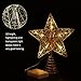 NICEXMAS Christmas Tree Topper LED Star Battery Operated Treetop Decoration (Gold)
