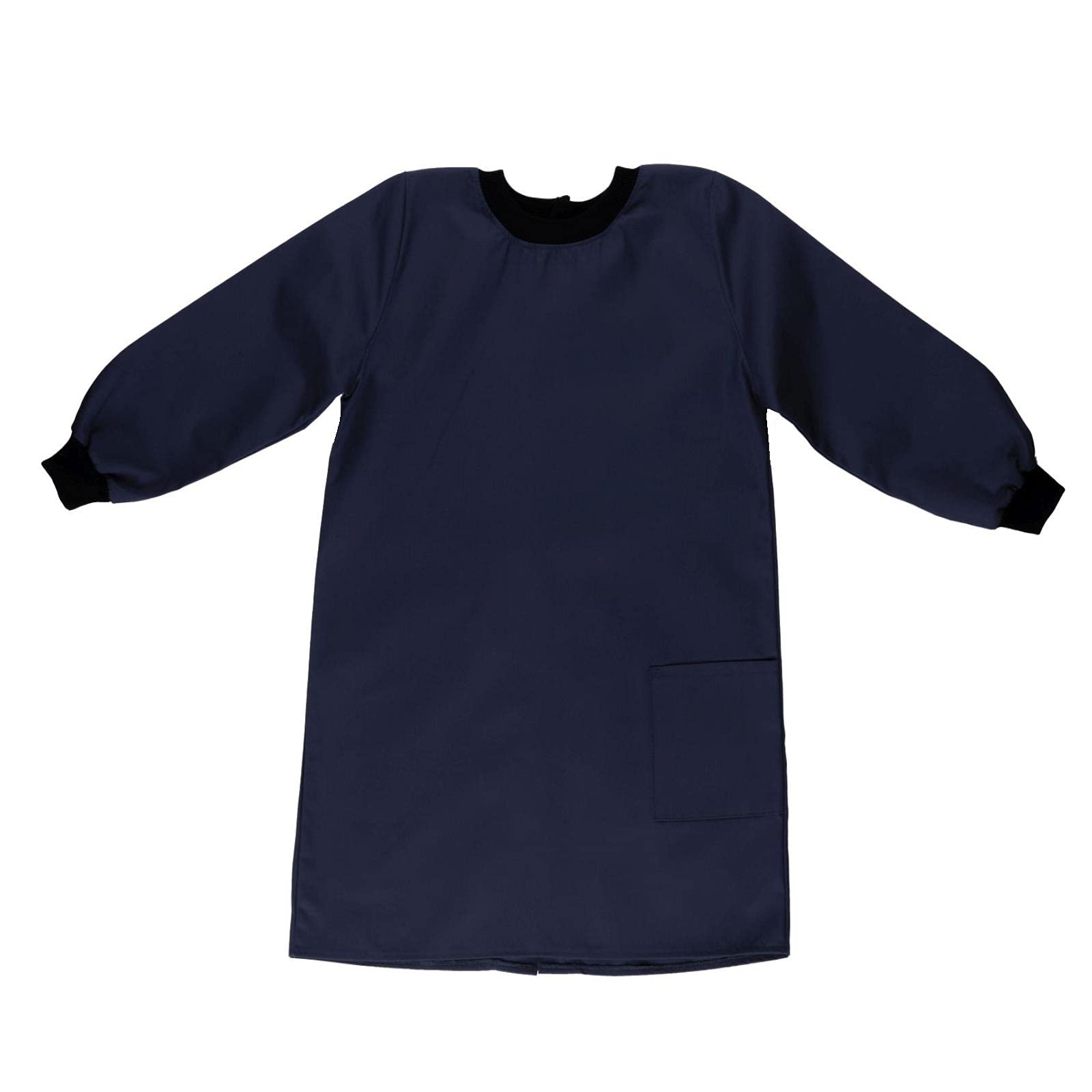 Adventure Togs Kids Premium Painting Smock Apron - Arts and Crafts, Waterproof, Baking, Cooking, School - Navy, 4-6 Years