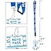 ceiba tree Hall Pass Lanyards School Passes Set 6 Pack with Safety Breaking Buckle for School Classroom Student Teacher Office Supply