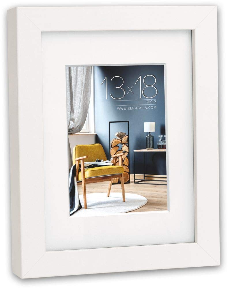 Zep V5920W Niki Wooden Frame, White Square