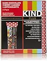 KIND Bars, Dark Chocolate Cherry Cashew + Antioxidants, Gluten Free, 1.4 Ounce Bars, 4 Count