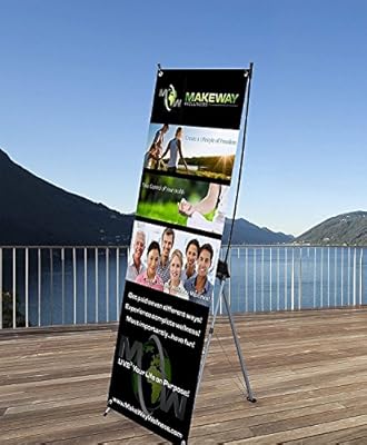 Amazon Com Retractable Roll Up Korean Style X Banner Adjustable