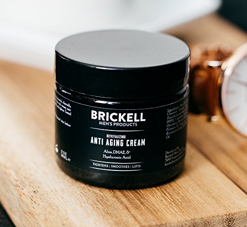 brickell men's revitalizing anti-aging cream for men, crema facial de noche antiarrugas natural y orgánica para reducir las líneas finas y las arrugas, 2 onzas, perfumada