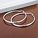 Tabwing 925 Sterling Silver Big Round Circle Hoop Earrings For Women Fine Earings