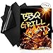Ankway Non Stick Grilling Mats, (Set of 3) Non Stick Grill Mats Reusable Heavy Duty BBQ Grilling Mats for Gas, Charcoal, Electric Grill (1pcs 20