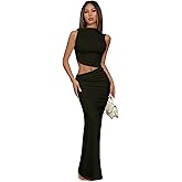 Verdusa Two Piece Sets For Women Going Out Tops and Maxi Skirt Set Vacation Wedding Guest Outfits