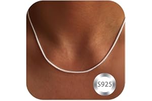 SURART 925 Sterling Silver Chain Necklace for Women 16-24 Inch Silver Jewelry Gift