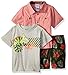 Nannette baby-boys 3 Piece Woven Shirt and Tee Short Set