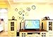 Amaonm® Removable 3D Acrylic Crystal Circles Rings Dots Wall Decals Peel Stick DIY Home Art Decor Acrylic Wall Stickers Murals for Children's Bedroom Living Room TV Background Wall Decorations