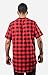 OLRIK Mens Fashion Side Zip Unbalance Long Short Sleeve T-shrts Red XL