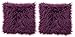 Chanasya Soft Shaggy Fuzzy Mangolian Faux Fur Cozy Elegant Chic Decorative Aubergine Throw Pillow Cover Pillow Sham- Violet Purple 2-Pack Throw Pillowcase 18x18 Inches (Pillow Insert Not Included)