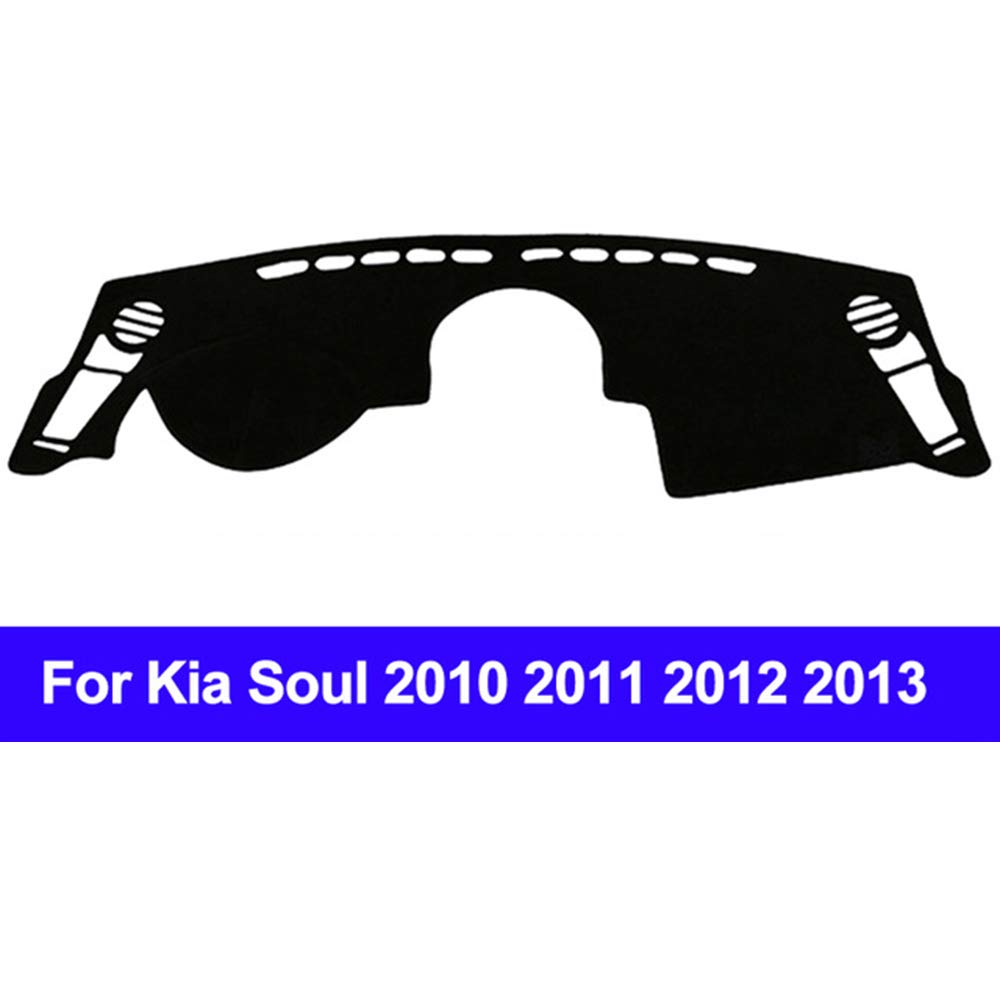 AUCD Car Dashboard Cover Dash Mat Dash Pad DashMat Sun Shade Carpet Anti-UV Non-Slip for Kia Soul 2010 2011 2012 2013