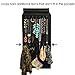 Wrapables 39 Pocket Black Polyester Hanging Jewelry Organizer with 28 Holding Loops