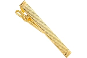 Gold Tie Clip for Men Tie Bar Clip Regular Necktie Tie Pin Clip Tie Clasp Business Wedding Pinch Clips