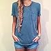 BESSKY Youth Girls' Summer Pocket Short Sleeve t-Shirt