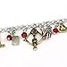 Walking Dead TV Series (11 Charms) Silvertone Charm Bracelet