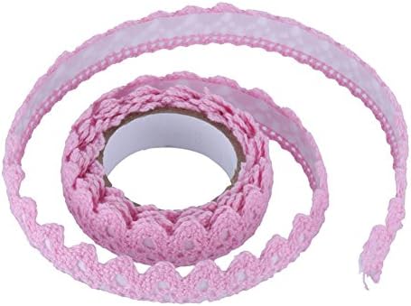 Yeefant Glittering Set Masking Tape Scrapbook Decorative Paper Adhesive Sticker for Embellishing Cards Gifts Craft Projects Scrapbook,0.07Ft x 3.28Ft Per Roll,Pink