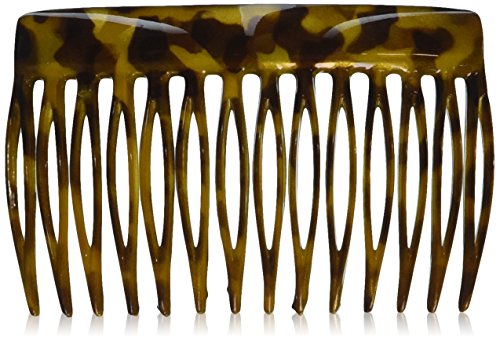 Caravan French Classic Comb With Rim Semi Deep Curve In A Hand Painted Honey Comb