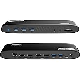 WAVLINK Universal Dual 5K DisplayLink Docking Station, USB-C Laptop Dock for Mac M1/M2/M3/M4 & Windows, 14-in-1 with 100W Cha