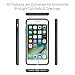 iPhone 8 Case/iPhone 7 Case, CaseCrown Lux Glider Case (Jet Black) w/Glossy Finish & Felt Interior