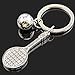 lotusflowert Tennis Ball Racket Keychain Olympic Games Key Ring Sports Gift Metal Keyfob