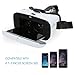 Holy Stone 3D VR Headset Virtual Reality Glasses with Adjustable Pupil and Strap for Drones, Movies and Games Support iPhone, Android and Other Smartphone Device