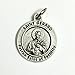 Saint St Gerard Patron of Fertility Birth Difficulties Silver Tone Italian Medal Pendant Charm Catholic Made in Italy 3/4 Inch