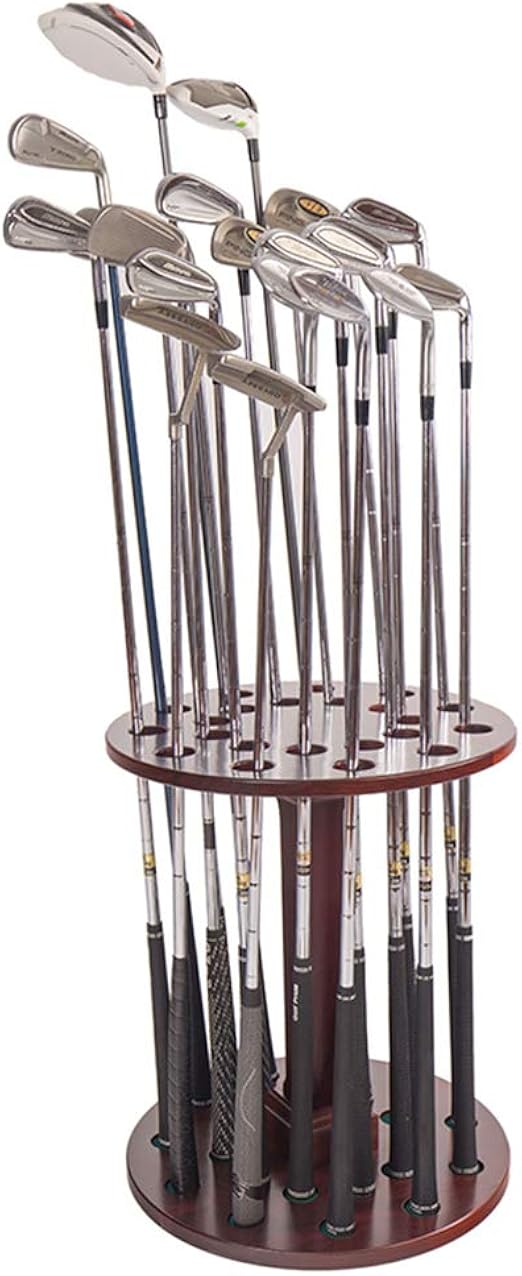 22 Golf Club Floor Display Stand Red Mahogany Golf