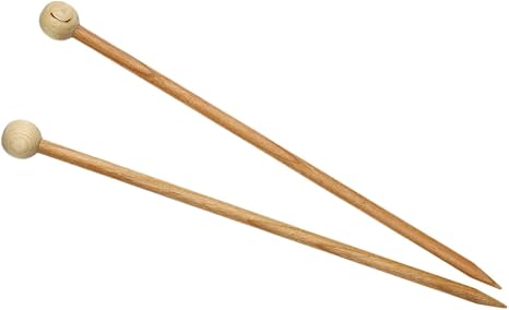 Camden Rose Cherry Wood Knitting Needles Size 10