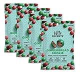 Little Secrets All Natural Fair Trade Gourmet Chocolate Candy - Gingerbread Cookie Dark Chocolate {5 oz, 4 Count} - The World's Most Unbelievably Delicious Chocolate Candies