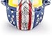 NENKI Motorcycle Goggles Mask NK-1019US For 3/4 Motorcycle helmets And Retro Harley helmet, Detachable Mask, US Flag Style | Patriot Graphic(Irridium Red Lens)