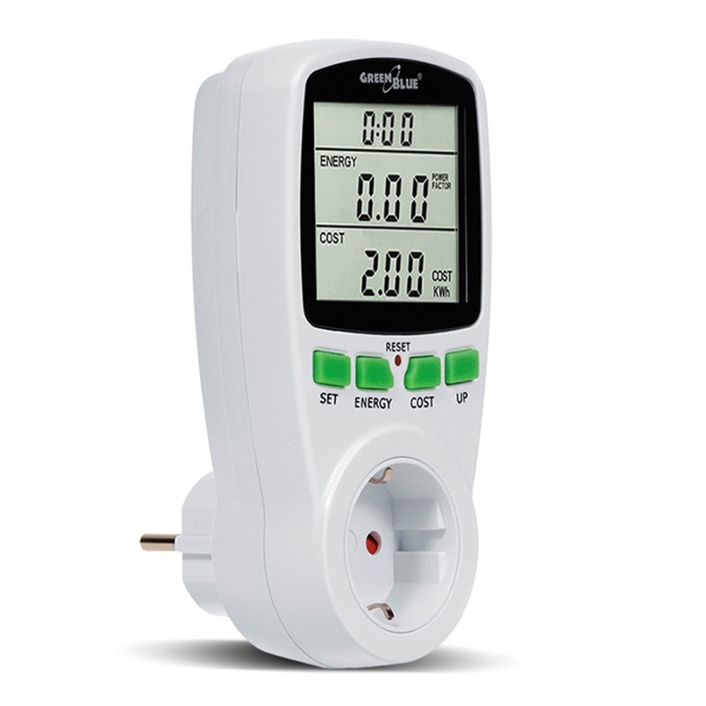 GreenBlue GB202G - Wattmeter Energy Consumption Meter, White, GB202G