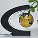 Senders Floating Globe with LED Lights C Shape Magnetic Levitation Floating Globe World Map for Desk Decoration (Gold)