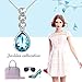 Pealrich “Angel Tear” Fashion Jewelry Pendant Love Necklace with Swarovski Crystal, Love Gifts for Women /Girlfriend (Blue)