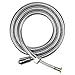 bretoes Stainless Steel Shower Hose 59 Inches (1.5M) - for Hand Showers (Bath Toilet Sprayers) and T-Valve Fittings - Woven Inner Tube Extra Long Explosion Proof Chrome Finish