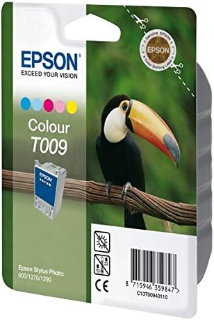 Epson Stylus Colour Ink Cartridge T009, for Epson Stylus Photo 900/1270/1290, Genuine, Amazon Dash Replenishment Ready