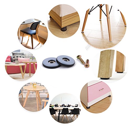 20 Pack 1" Screw on Furniture Glides SlidersFurnigear Heavy Duty PTFE