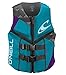 O'Neill Women's Reactor USCG Life Vest, Turquoise/UV/Black,6