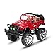 SZJJX 1:10 Remote Control Car 4WD Shaft Drive Truck Large Four-wheel Drive Remote Super Off-road racing Toy Radio Controlled rc Chargeable Off-road Rock Crawler(JJX 601 Vehicle Red)