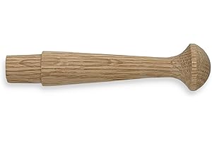 Oak 3.5-Inch Wood Premium Shaker Pegs with 5/8-Inch Tenon (10-Pack) - Balsam Point Workshop