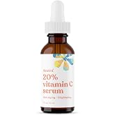 ASUTRA 20% Vitamin C Serum, 1 fl oz - Ferulic &amp; (1 Fl Oz) | Hyaluronic Acid, Vitamin E, Aloe, Jojoba, Brightening Face Serum
